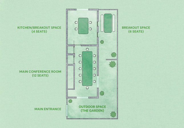 12 Person Executive Team Meeting Space